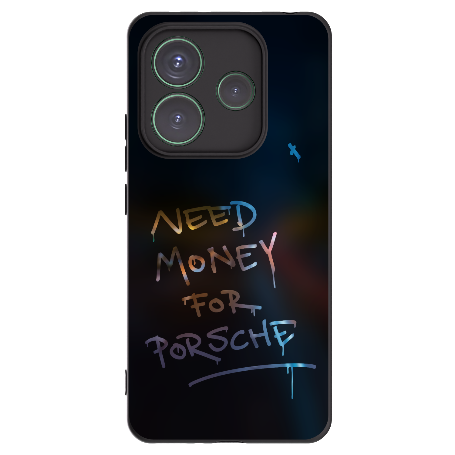 Picasee crna silikonska maskica za Xiaomi Redmi Note 14 5G - Neon Nights