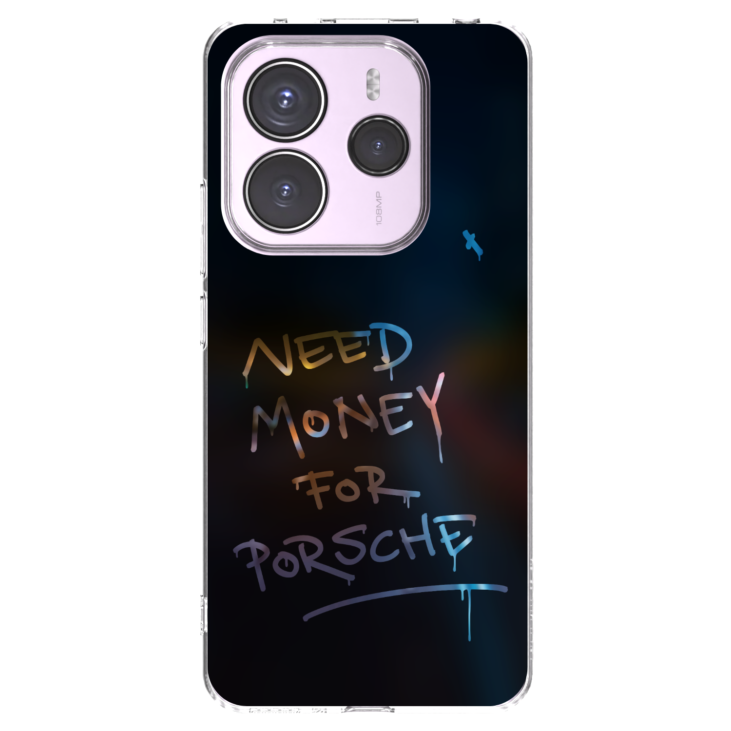 Picasee silikonska prozirna maskica za Xiaomi Redmi Note 14 5G - Neon Nights