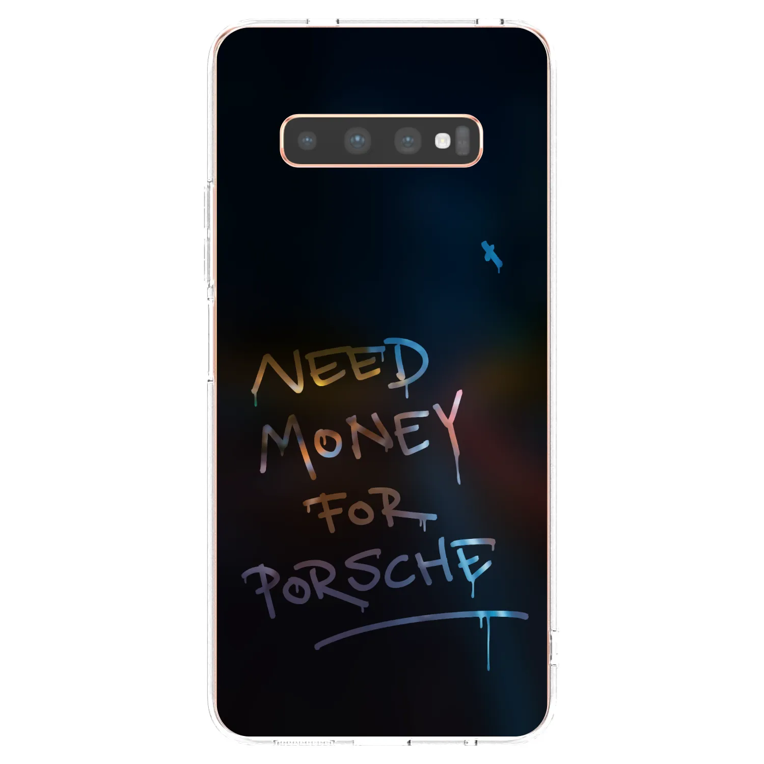 Picasee silikonska prozirna maskica za Samsung Galaxy S10 Plus G975 - Neon Nights