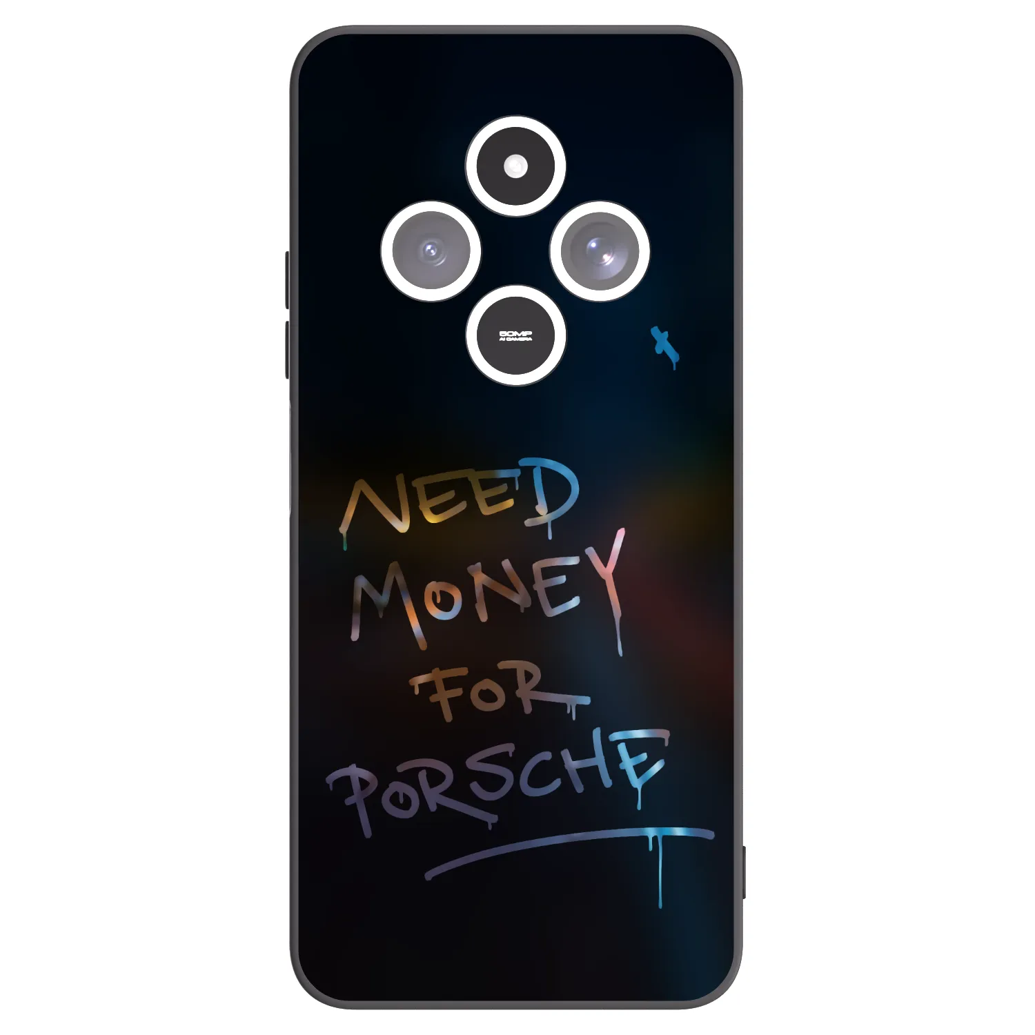 Picasee crna silikonska maskica za Xiaomi Redmi 14C - Neon Nights