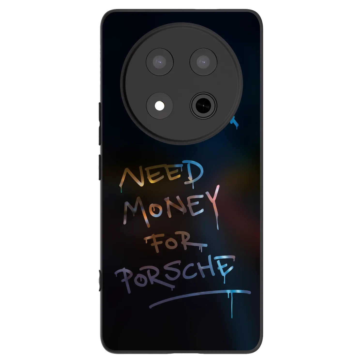Picasee crna silikonska maskica za Honor Magic7 Lite 5G - Neon Nights