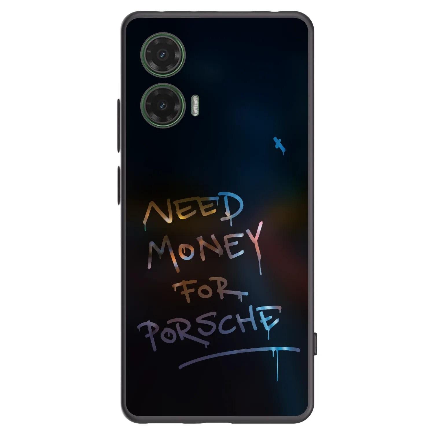 Picasee crna silikonska maskica za Motorola Moto G35 5G - Neon Nights