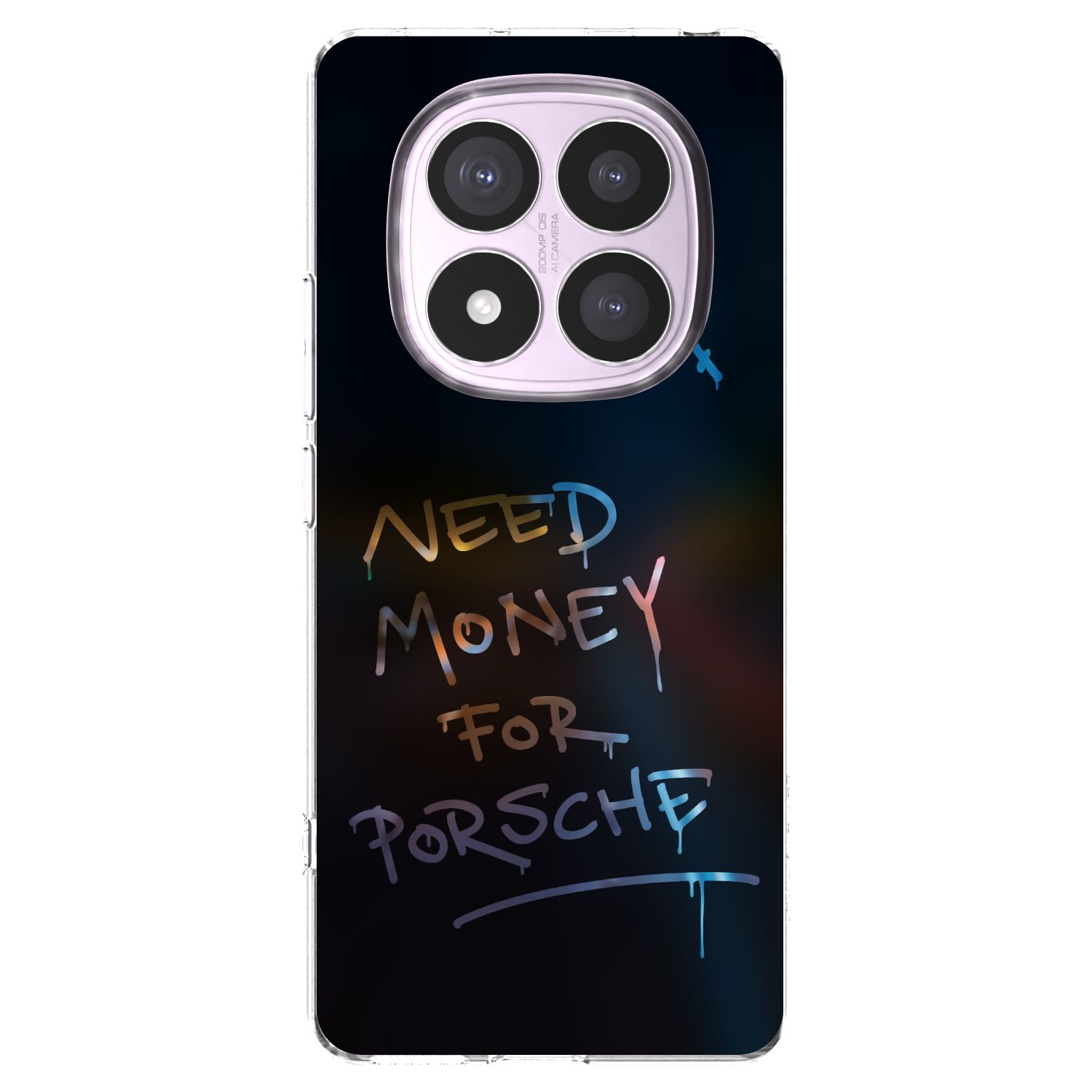 Picasee silikonska prozirna maskica za Xiaomi Redmi Note 14 Pro 4G - Neon Nights