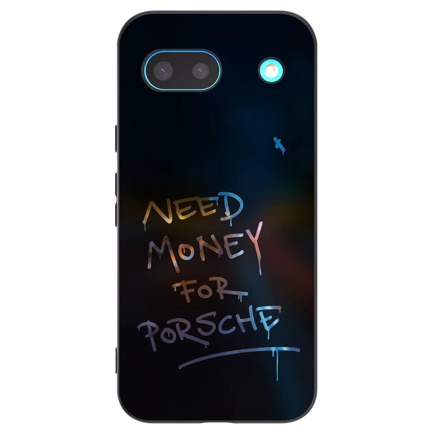 Picasee crna silikonska maskica za Google Pixel 8a - Neon Nights