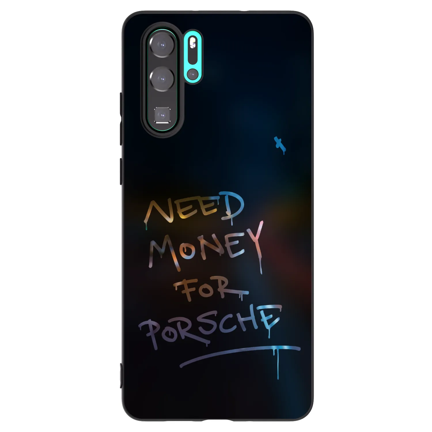 Picasee crna silikonska maskica za Huawei P30 Pro - Neon Nights
