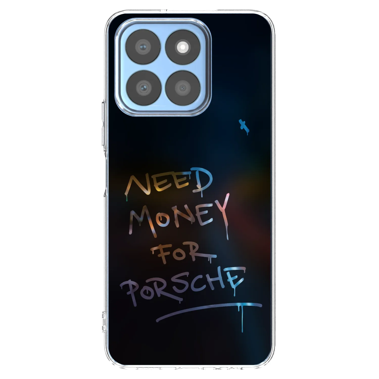 Picasee silikonska prozirna maskica za Honor X8c - Neon Nights