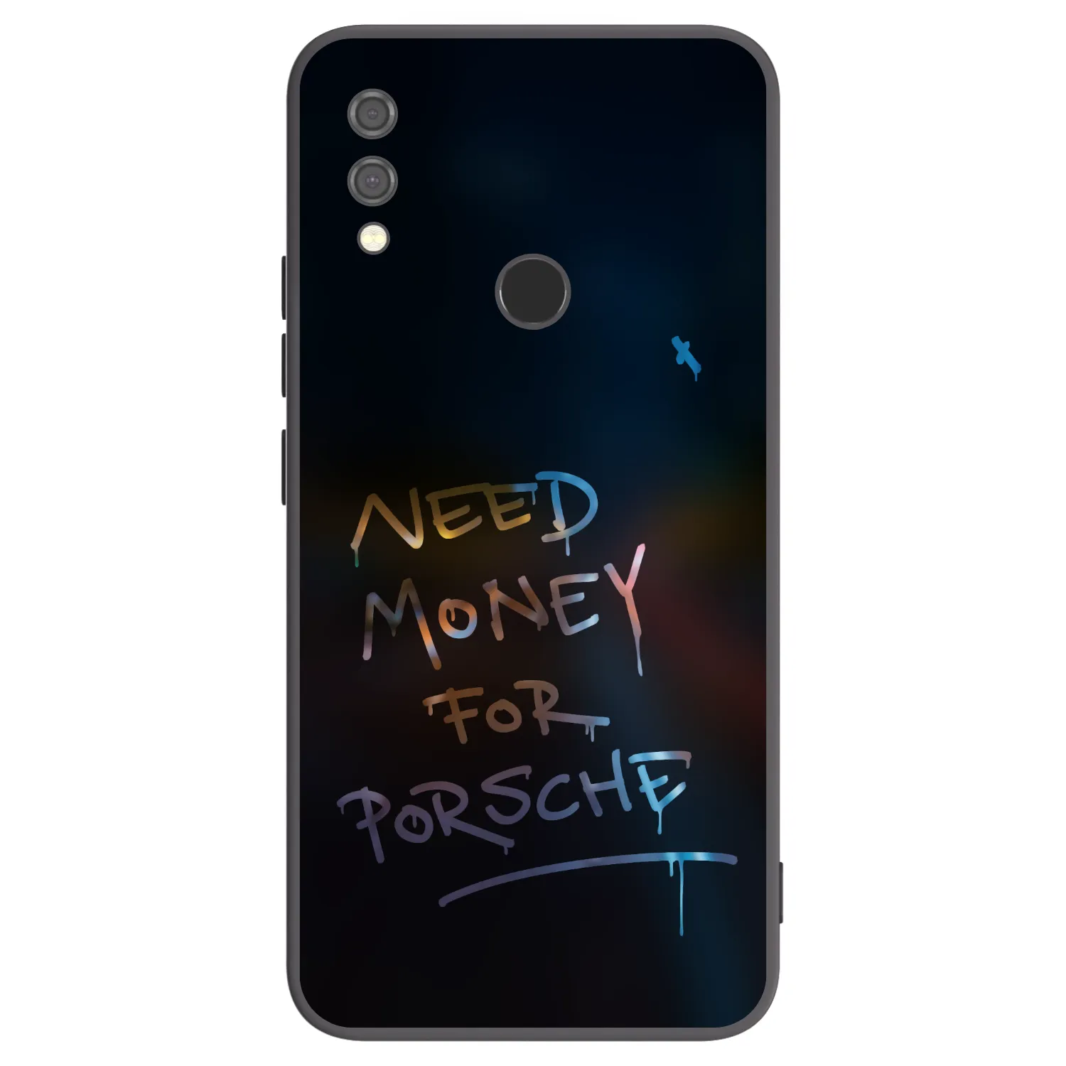 Picasee crna silikonska maskica za Xiaomi Redmi Note 7 - Neon Nights