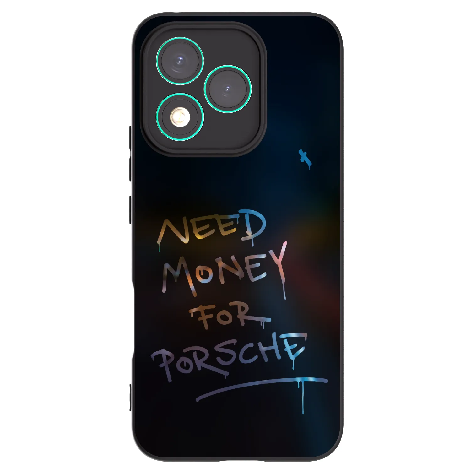 Picasee crna silikonska maskica za Honor 400 Lite 5G - Neon Nights