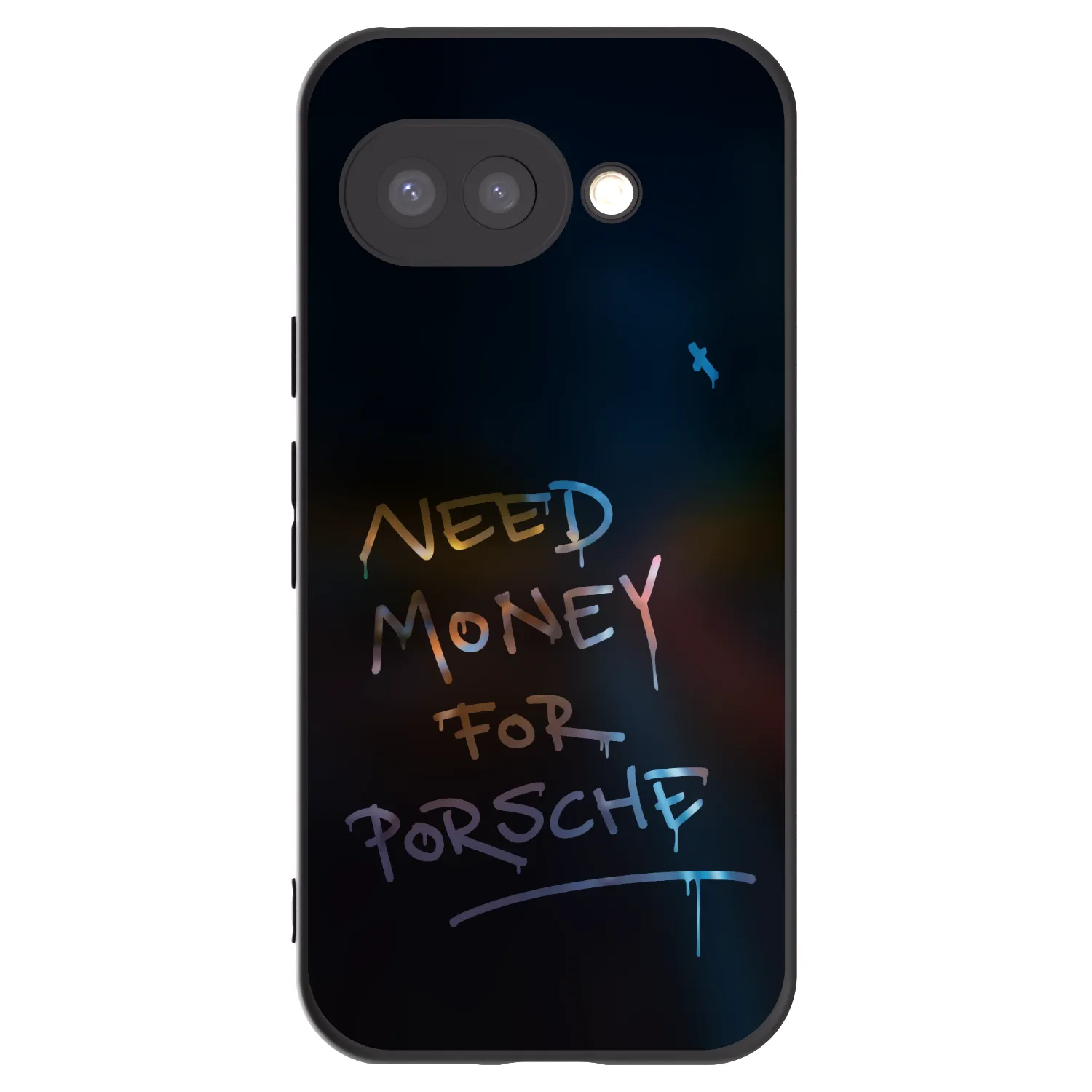Picasee crna silikonska maskica za Google Pixel 9a - Neon Nights
