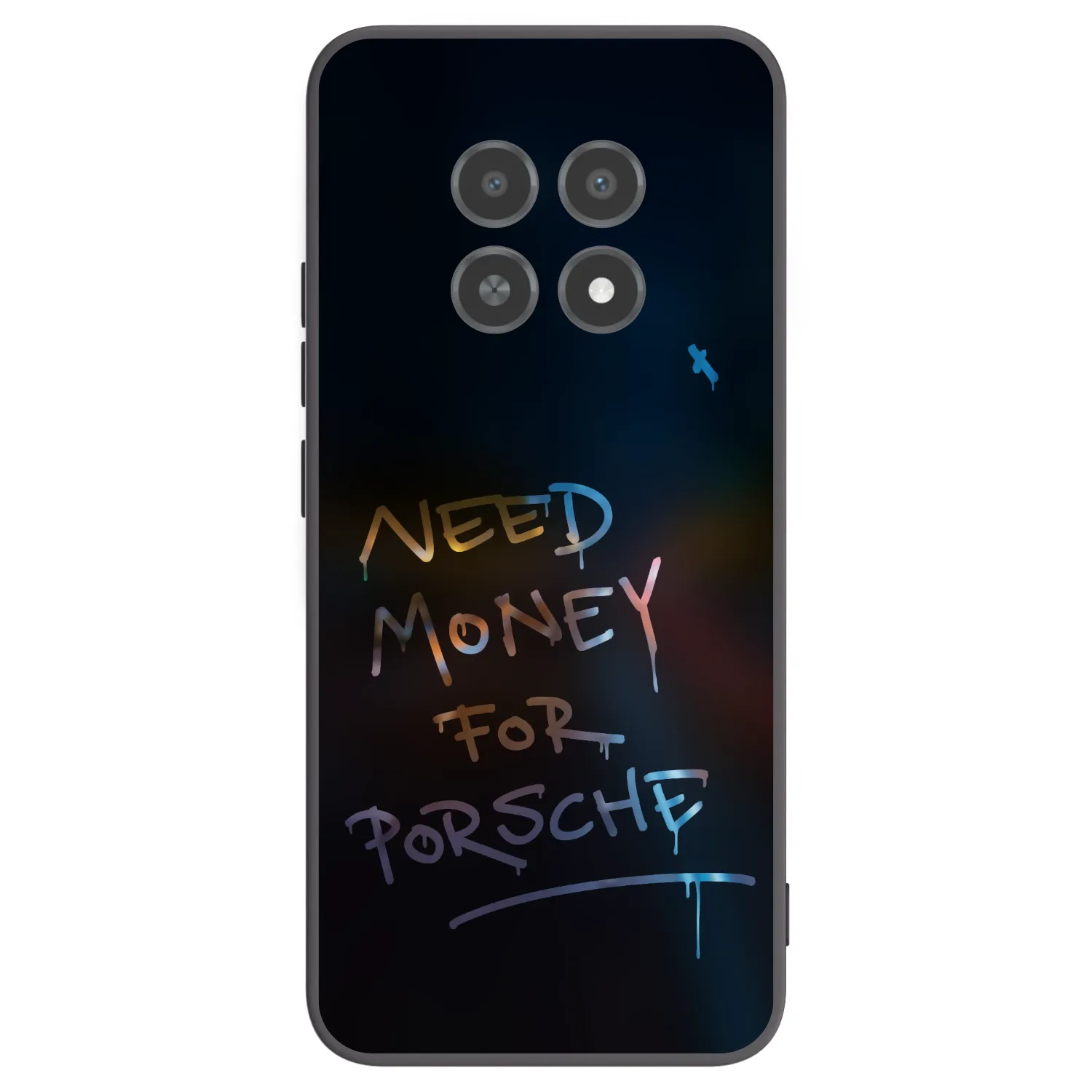 Picasee crna silikonska maskica za Realme 12X - Neon Nights