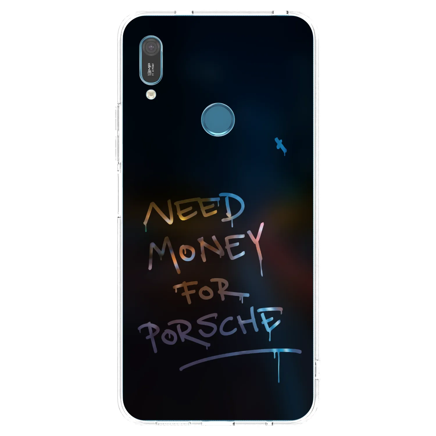 Picasee silikonska prozirna maskica za Huawei Y6 2019 - Neon Nights