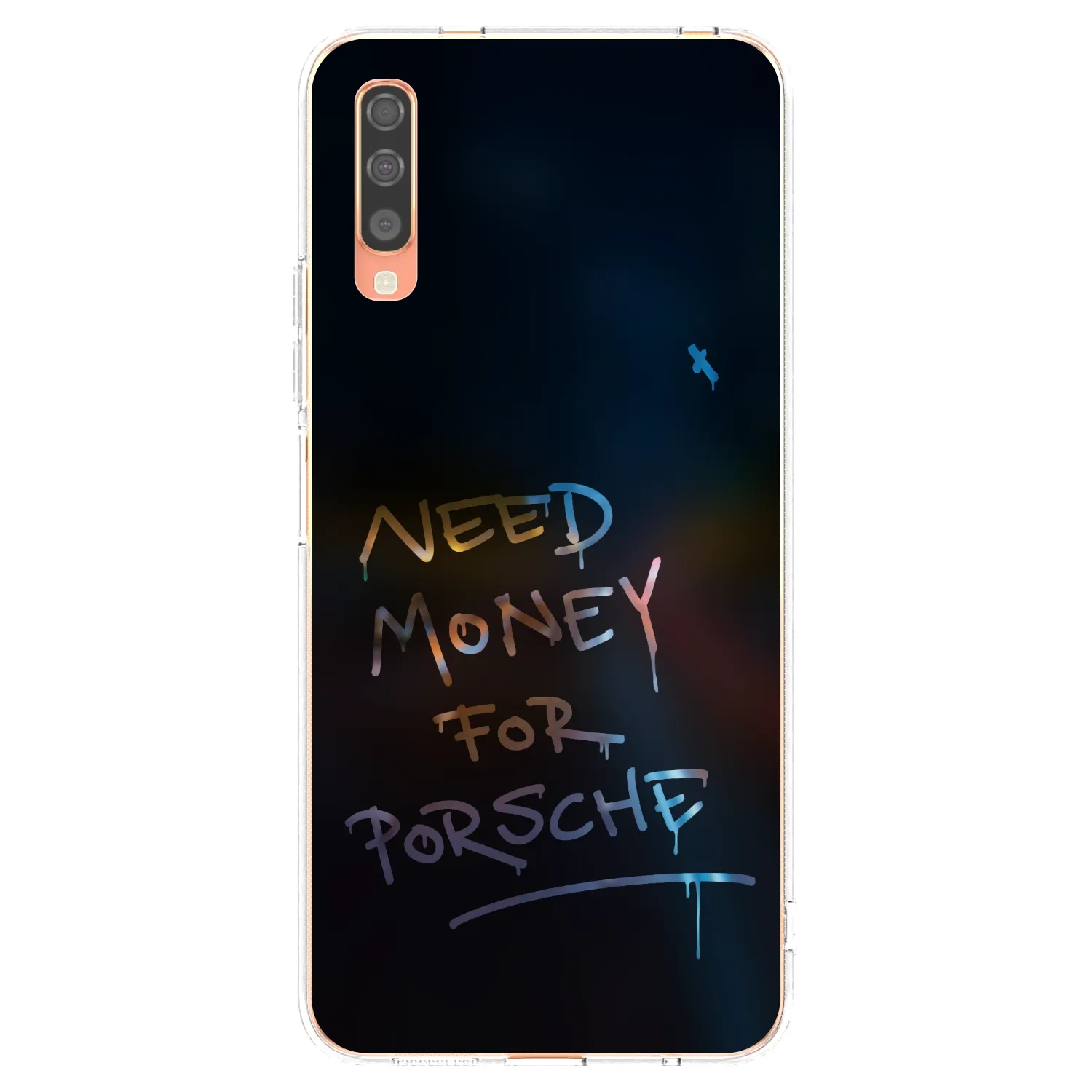 Picasee silikonska prozirna maskica za Samsung Galaxy A70 A705F - Neon Nights