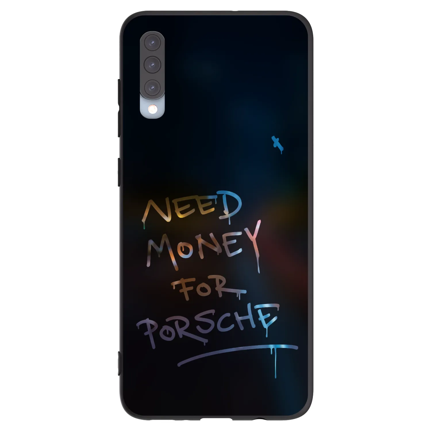 Picasee crna silikonska maskica za Samsung Galaxy A70 A705F - Neon Nights