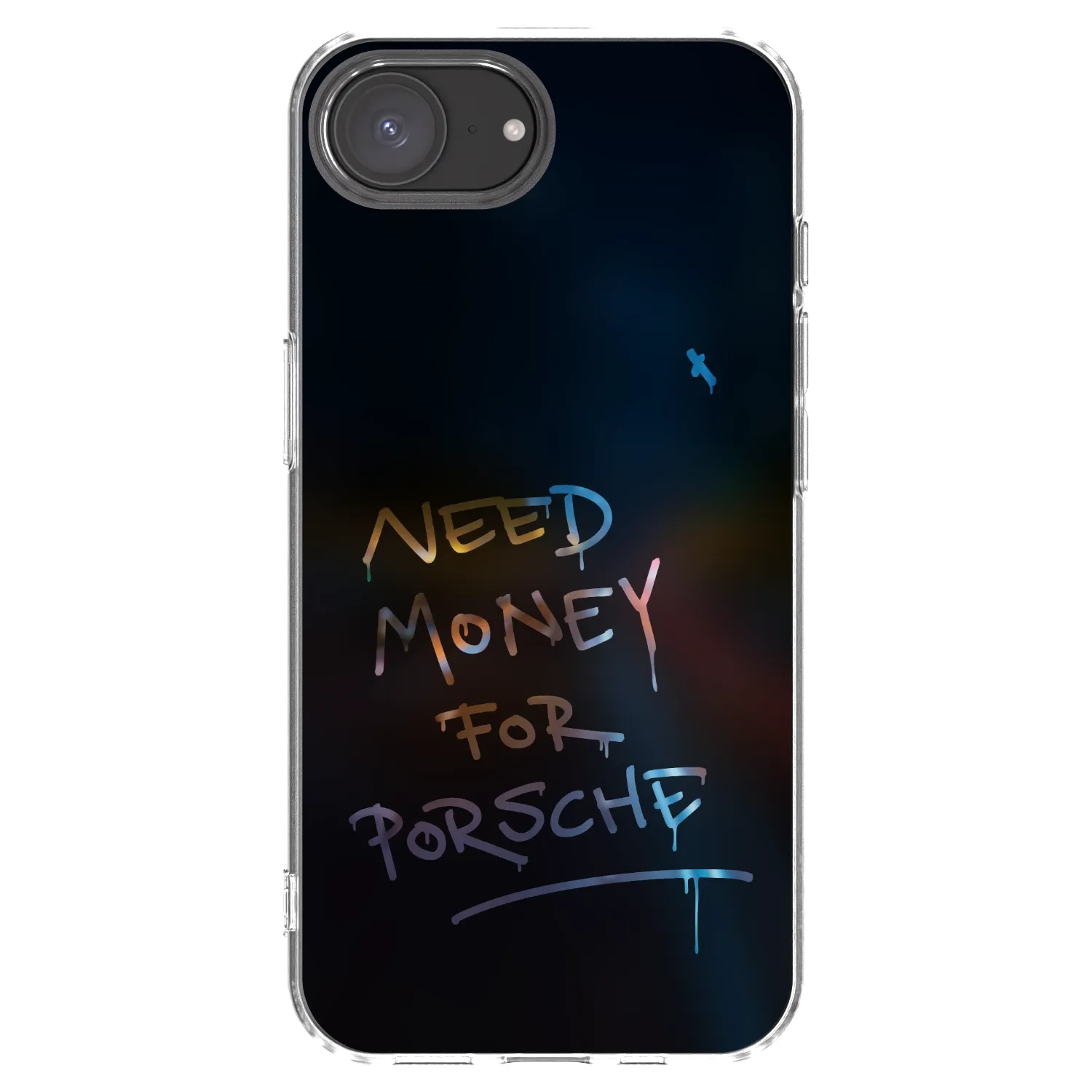 Picasee silikonska prozirna maskica za Apple iPhone 17e - Neon Nights
