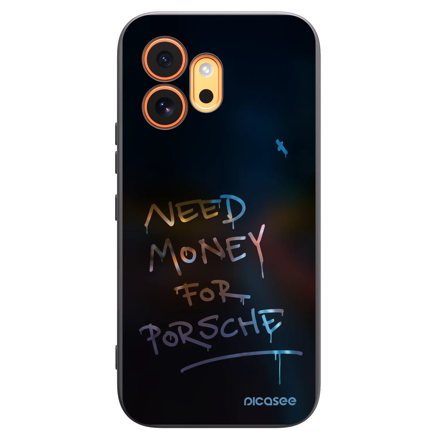 Picasee crna silikonska maskica za Honor 600 - Neon Nights
