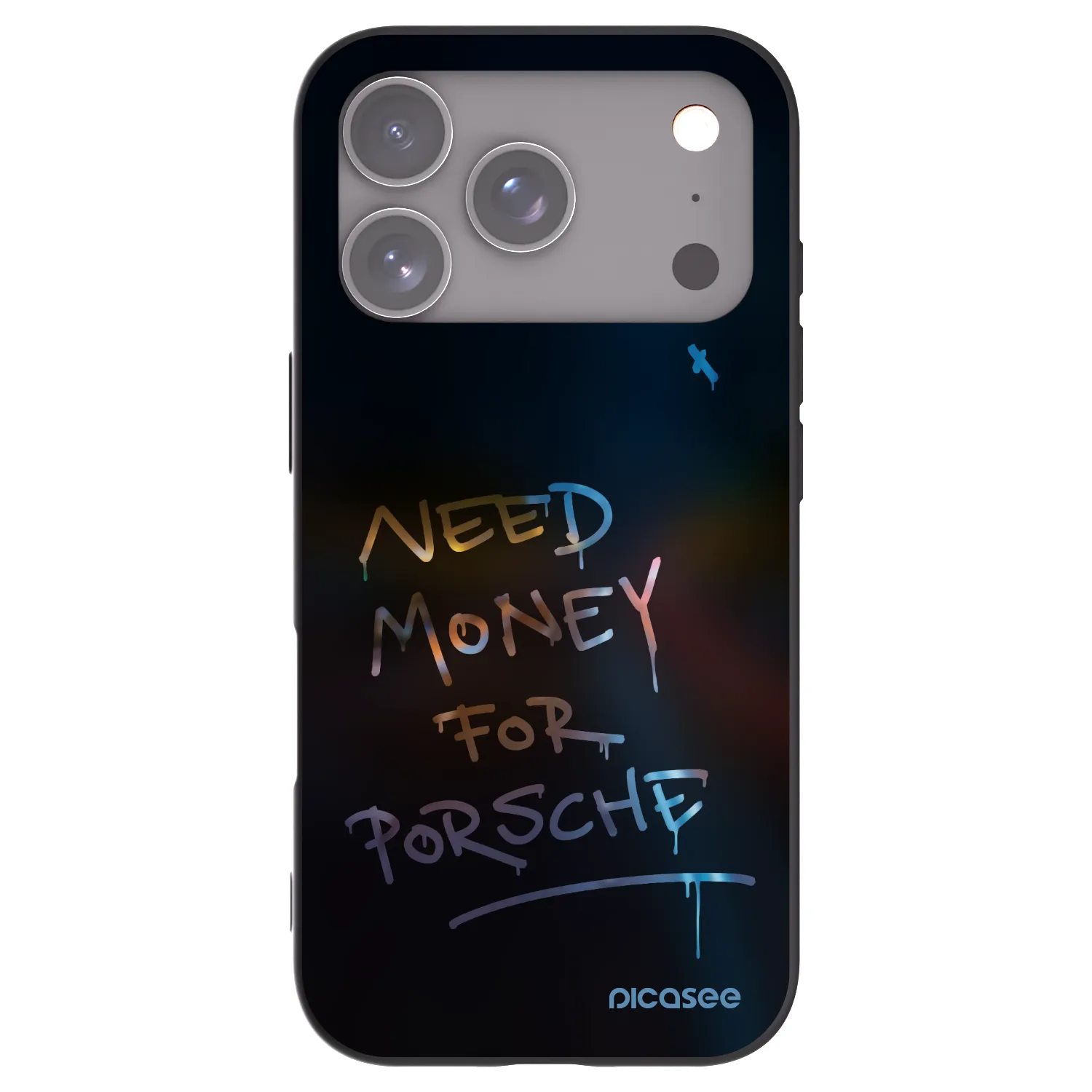 Picasee crna silikonska maskica za Apple iPhone 18 Pro - Neon Nights