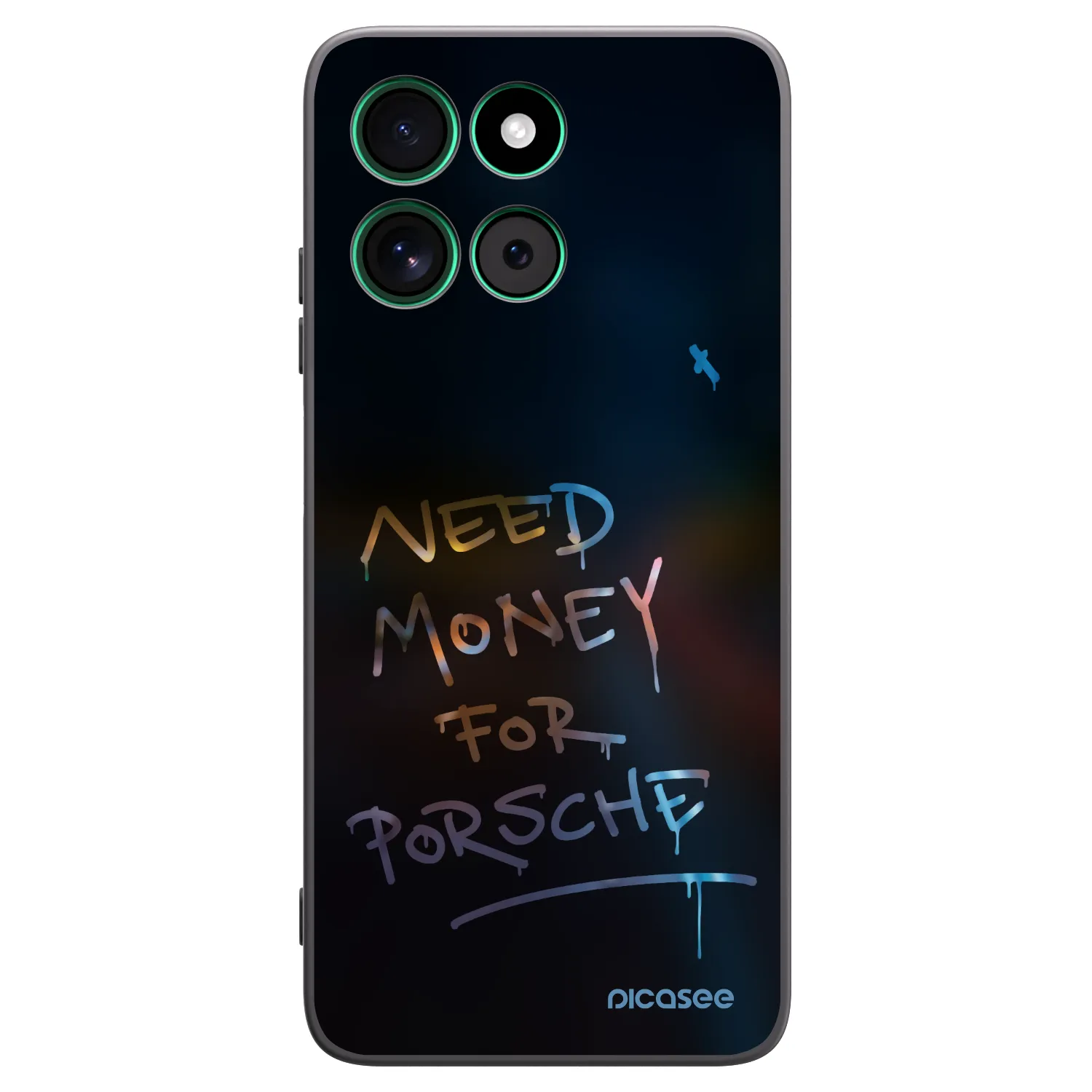 Picasee crna silikonska maskica za Motorola Moto G57 Power - Neon Nights