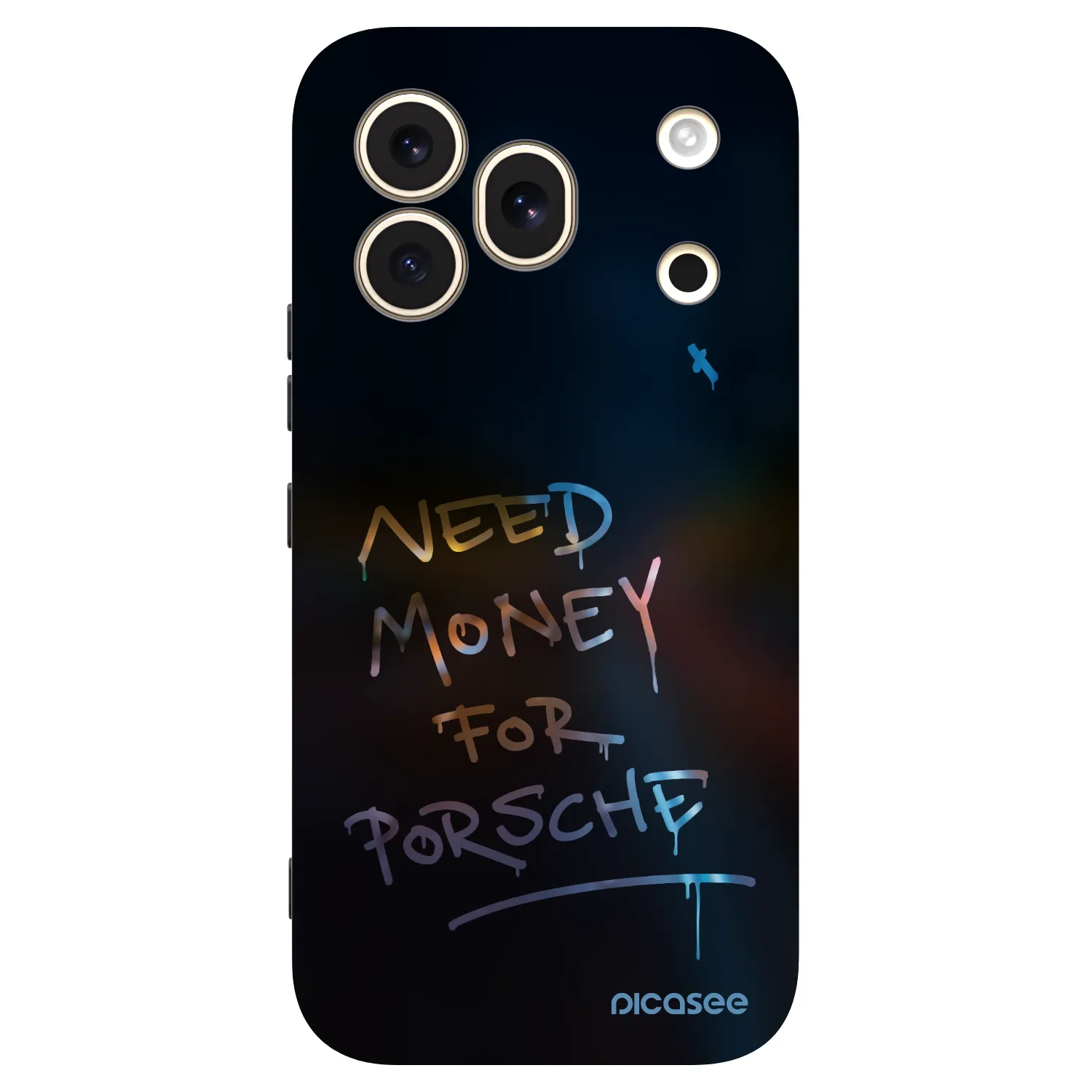 Picasee crna silikonska maskica za Honor 600 Pro - Neon Nights