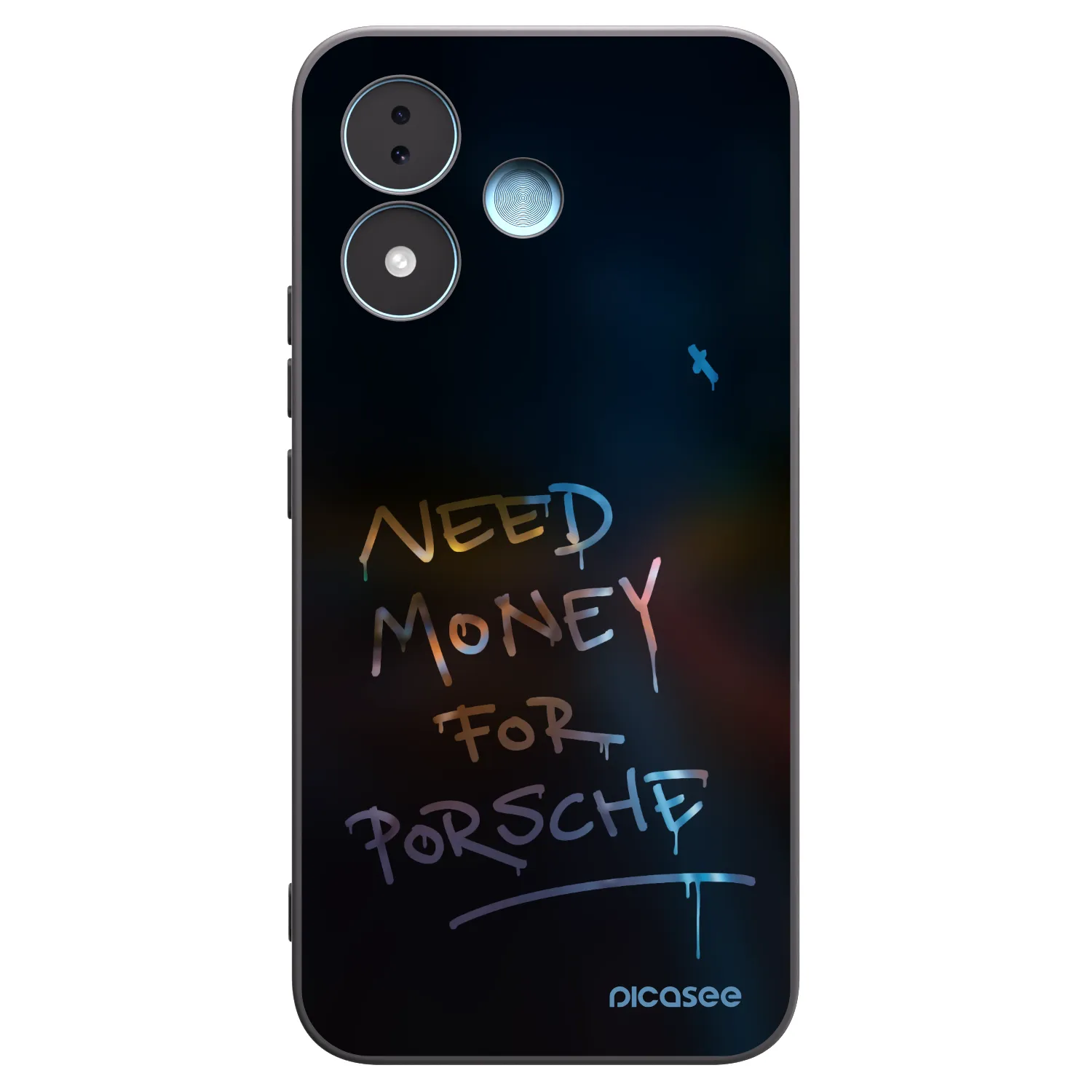 Picasee crna silikonska maskica za Xiaomi Redmi Note 17 5G - Neon Nights