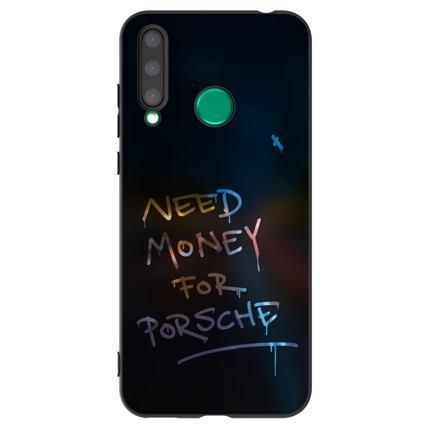 Picasee crna silikonska maskica za Honor 20 Lite - Neon Nights