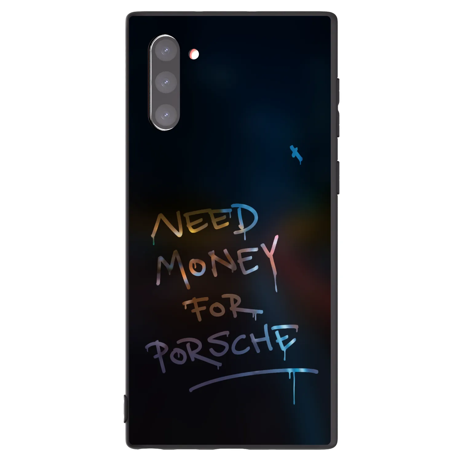 Picasee crna silikonska maskica za Samsung Galaxy Note 10 N970F - Neon Nights