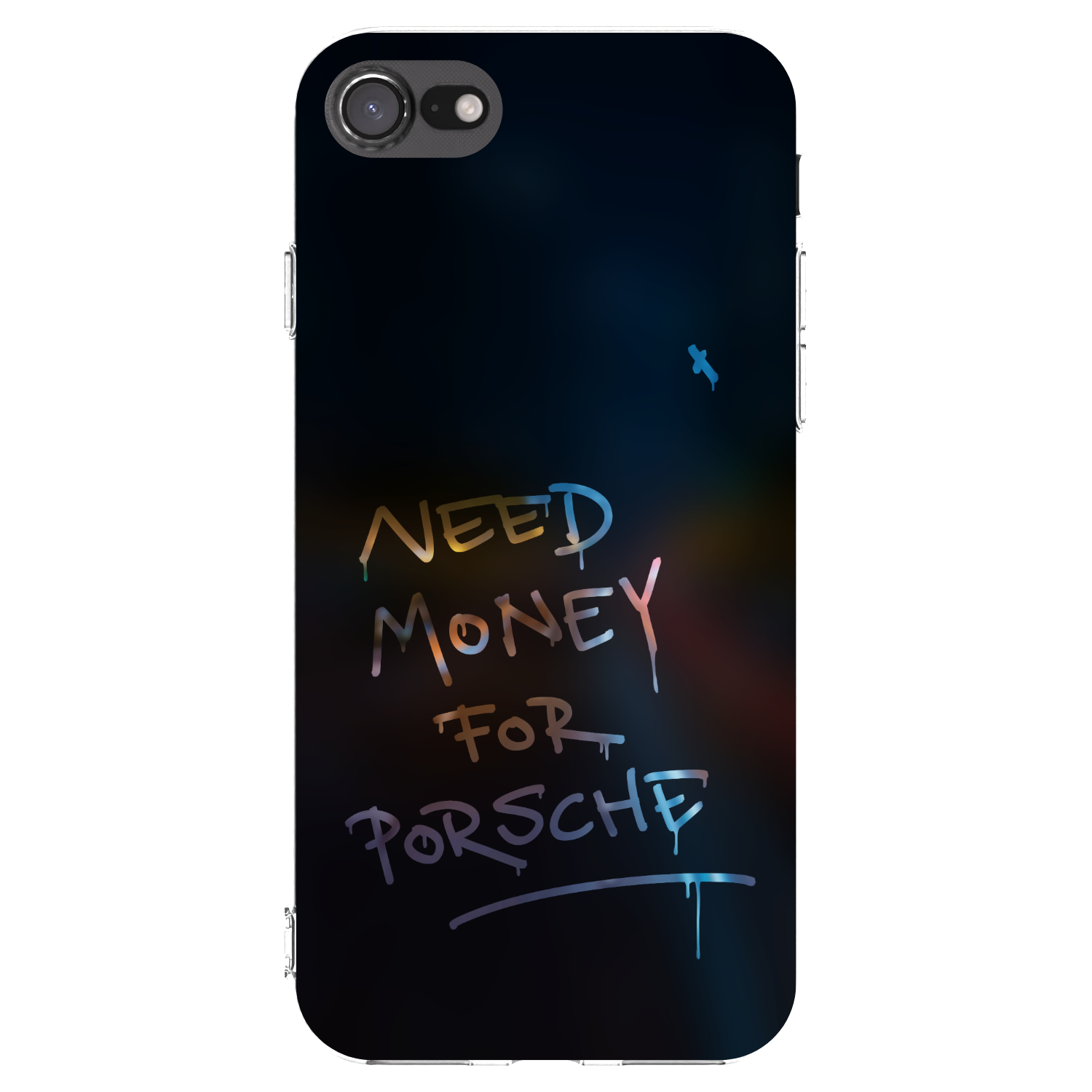 Picasee silikonska prozirna maskica za Apple iPhone 8 - Neon Nights