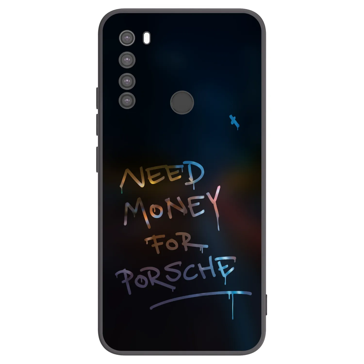 Picasee crna silikonska maskica za Xiaomi Redmi Note 8 - Neon Nights