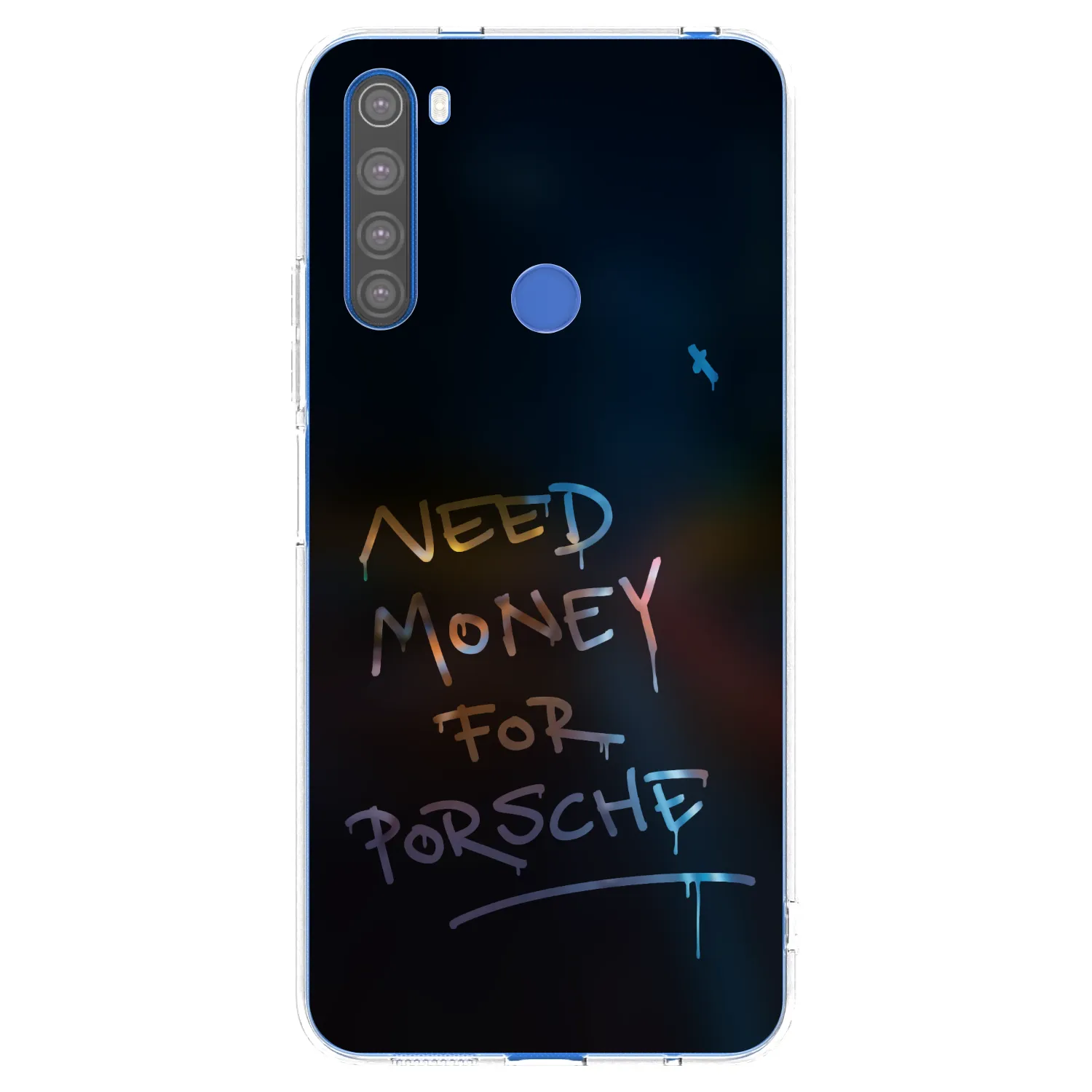 Picasee silikonska prozirna maskica za Xiaomi Redmi Note 8T - Neon Nights