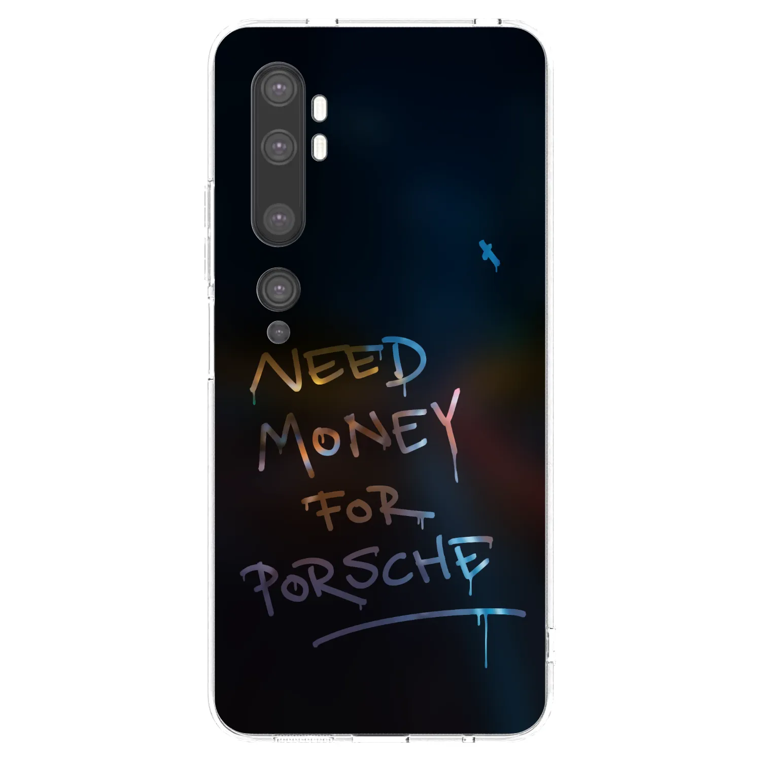 Picasee silikonska prozirna maskica za Xiaomi Mi Note 10 (Pro) - Neon Nights