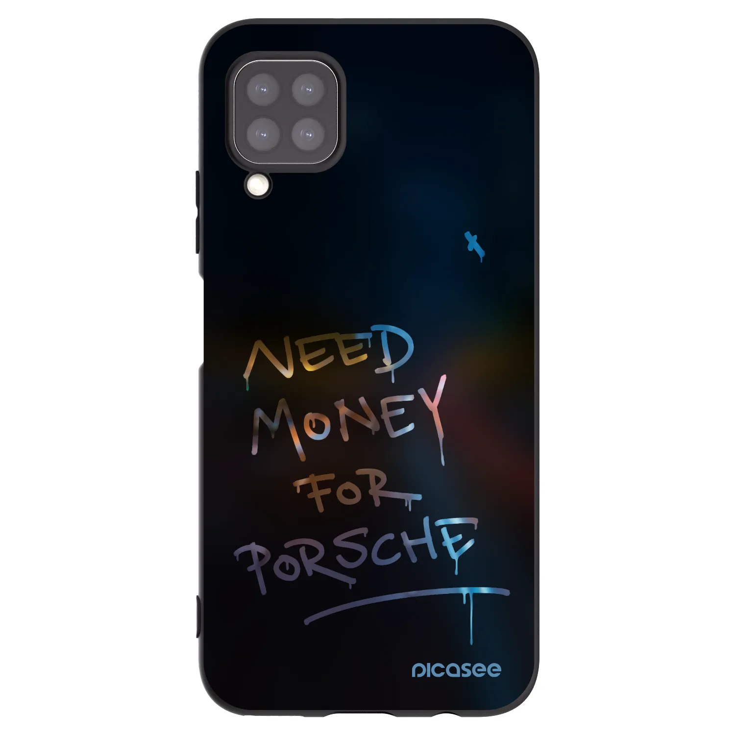 Picasee crna silikonska maskica za Huawei P40 Lite - Neon Nights