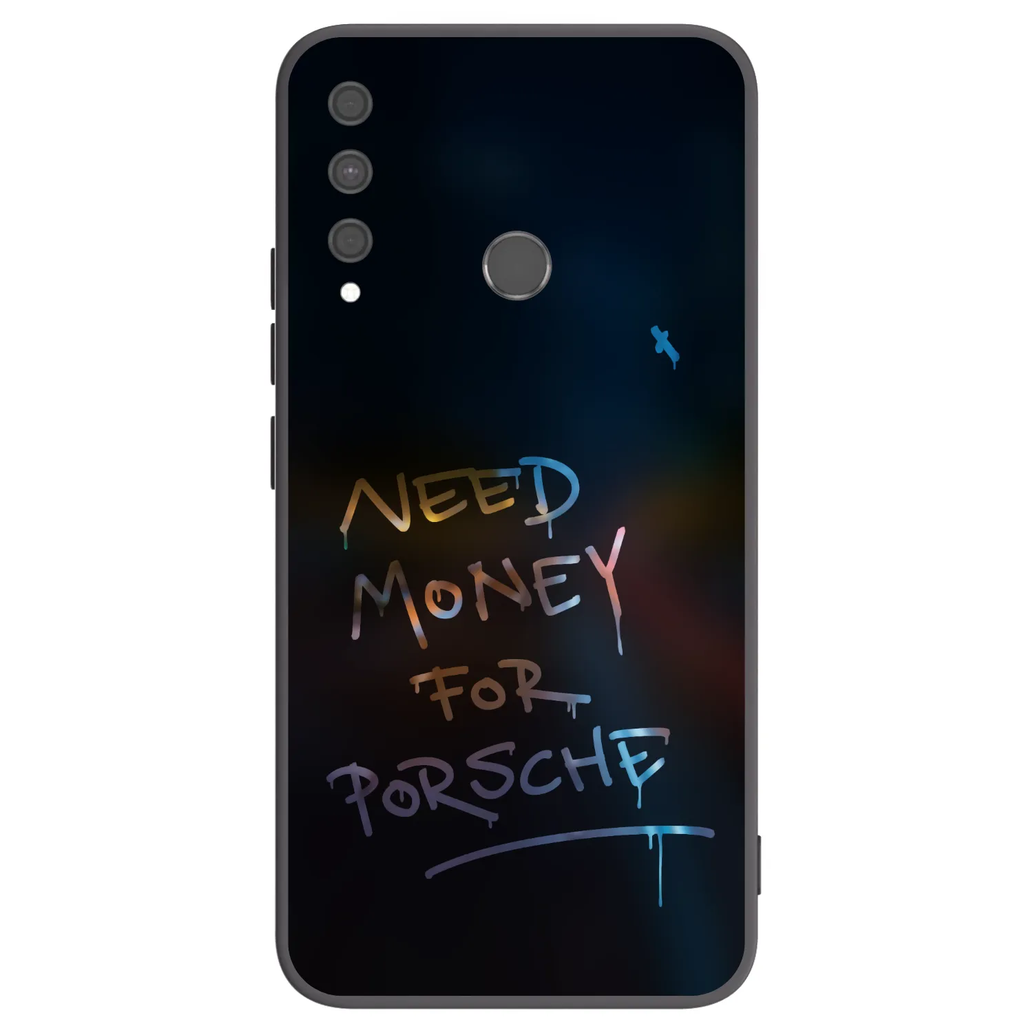 Picasee crna silikonska maskica za Huawei P40 Lite E - Neon Nights