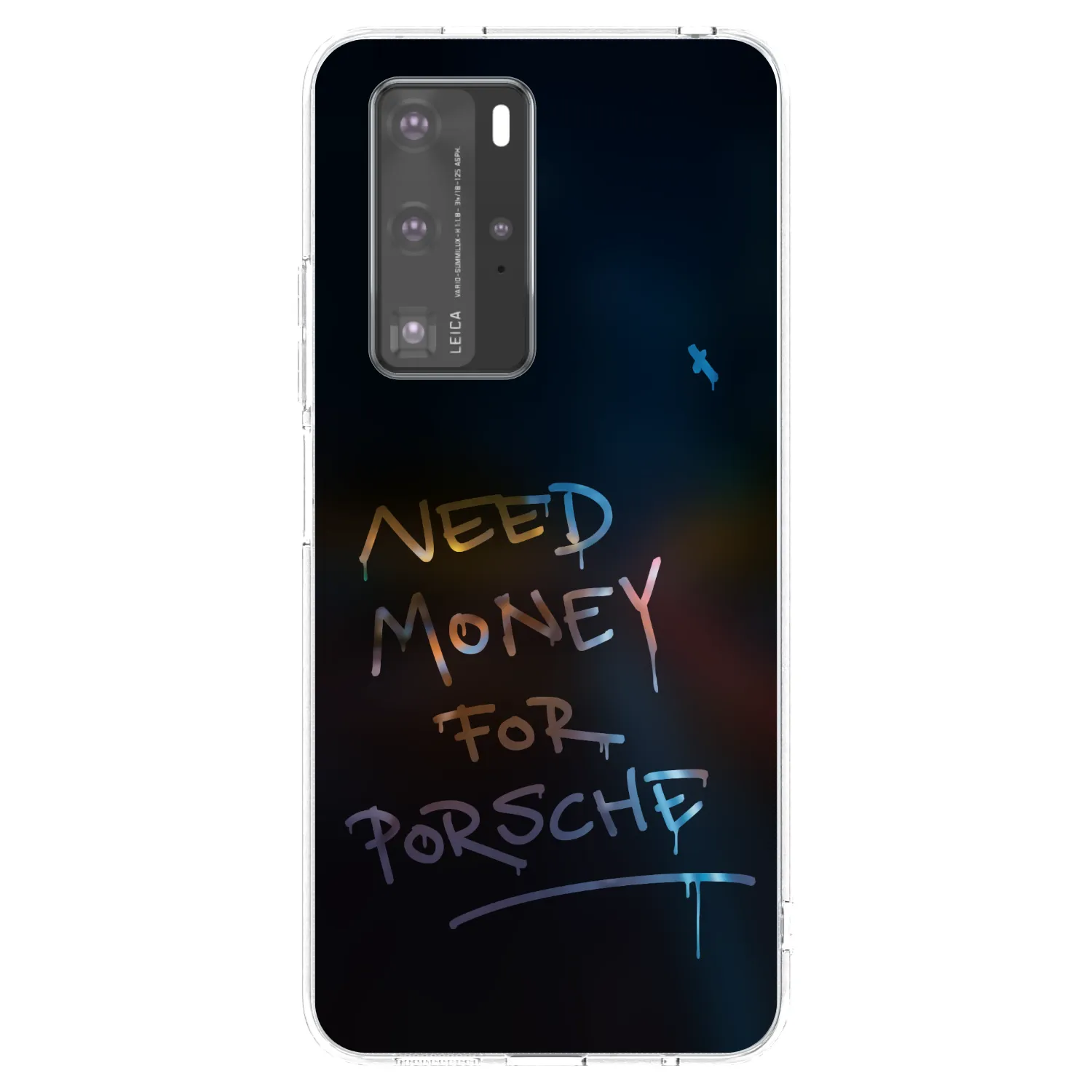 Picasee silikonska prozirna maskica za Huawei P40 Pro - Neon Nights