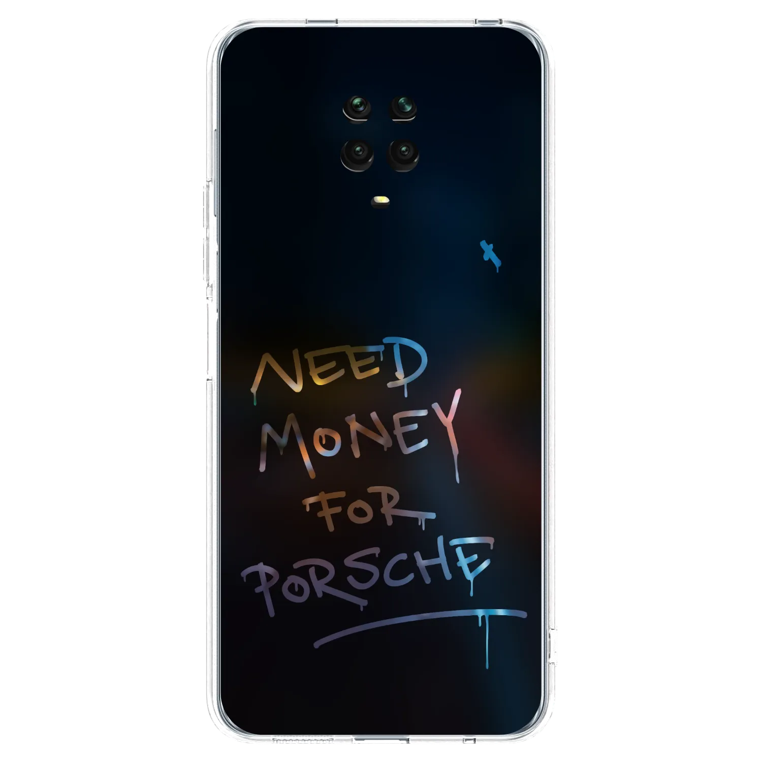 Picasee silikonska prozirna maskica za Xiaomi Redmi Note 9 Pro - Neon Nights