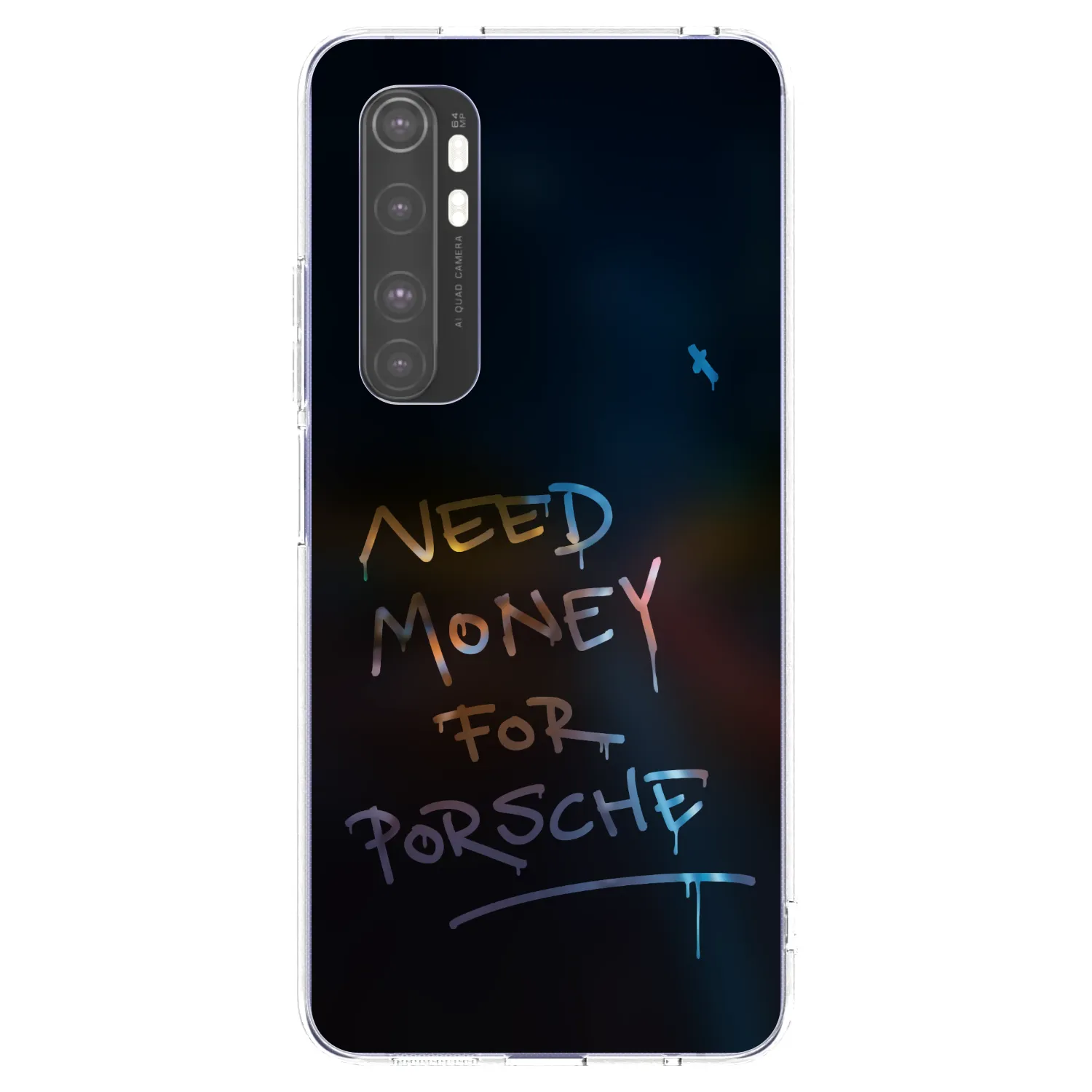 Picasee silikonska prozirna maskica za Xiaomi Mi Note 10 Lite - Neon Nights