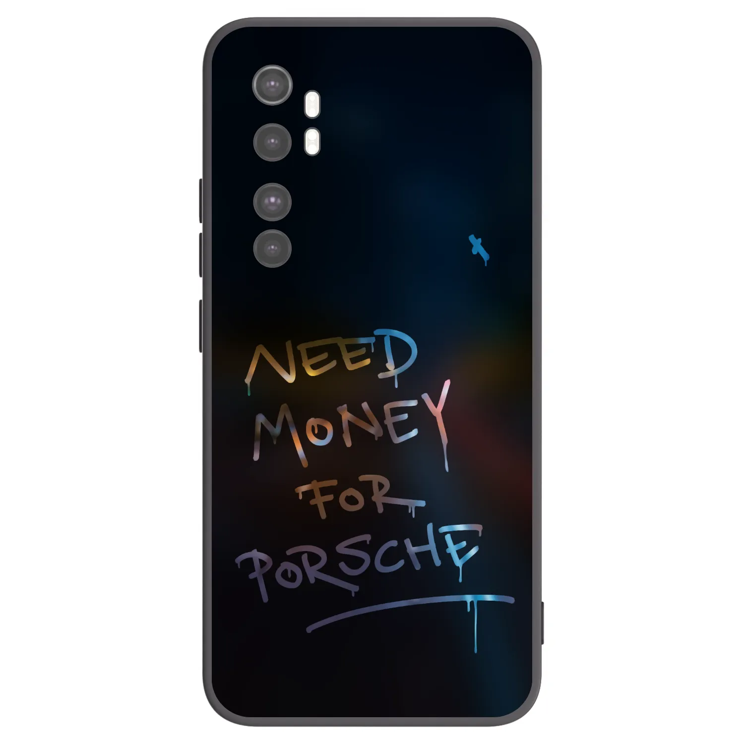 Picasee crna silikonska maskica za Xiaomi Mi Note 10 Lite - Neon Nights