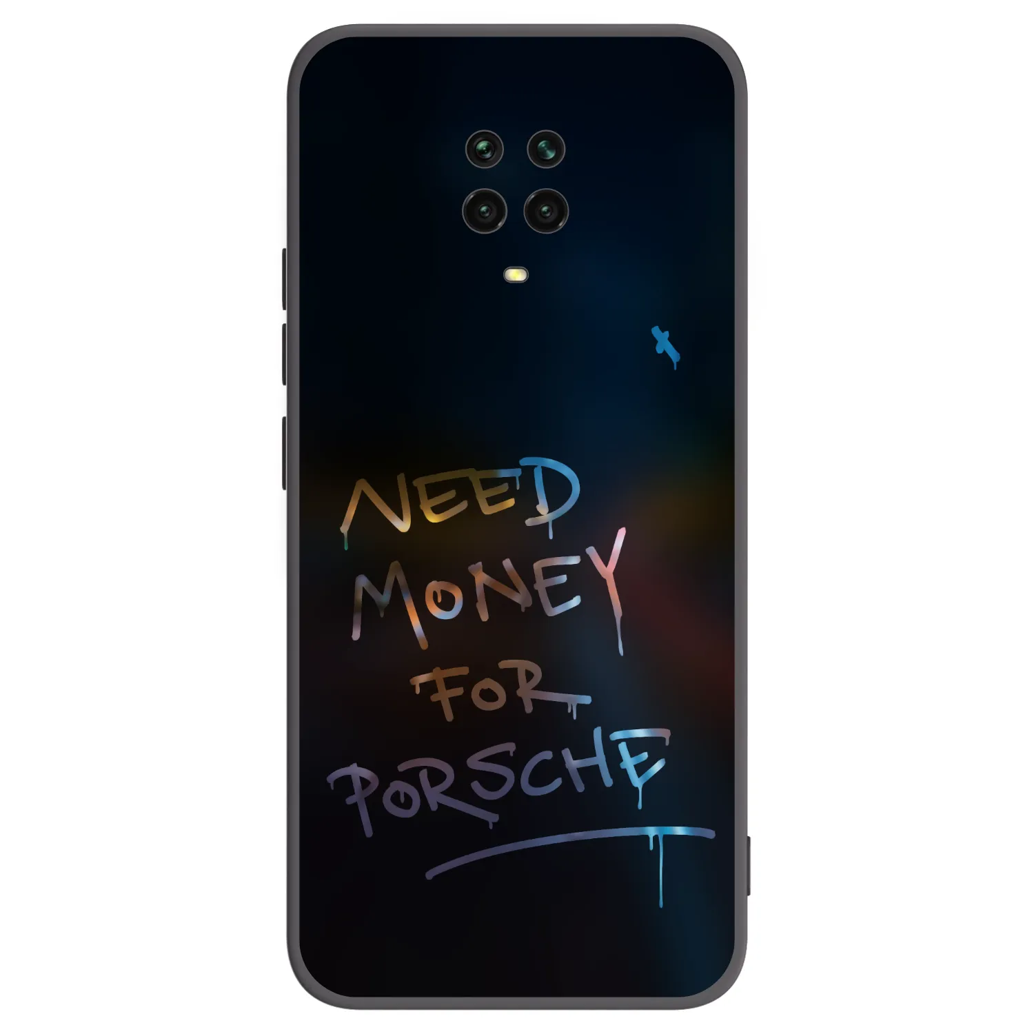 Picasee crna silikonska maskica za Xiaomi Redmi Note 9S - Neon Nights