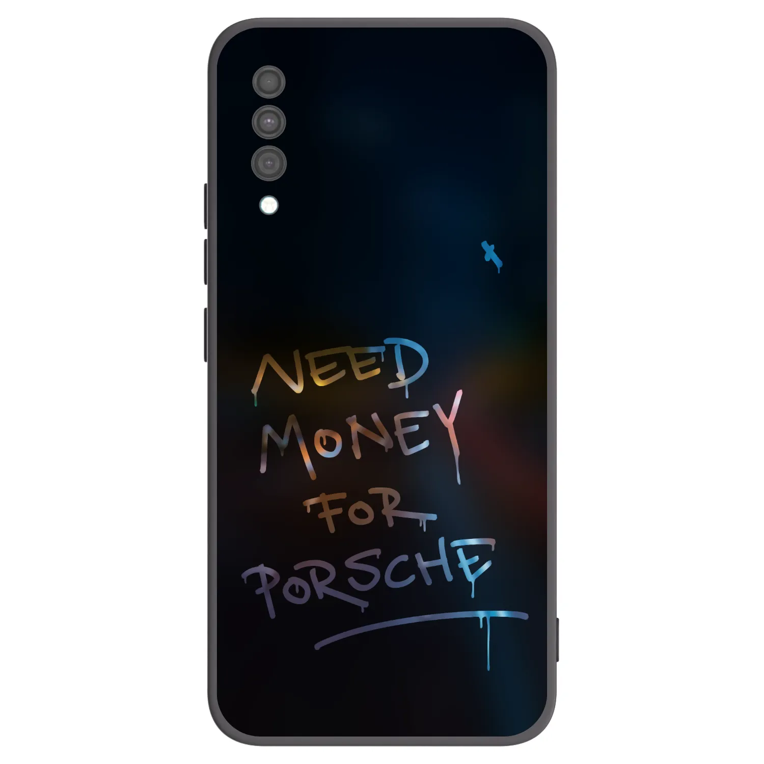 Picasee crna silikonska maskica za Samsung Galaxy A30s A307F - Neon Nights