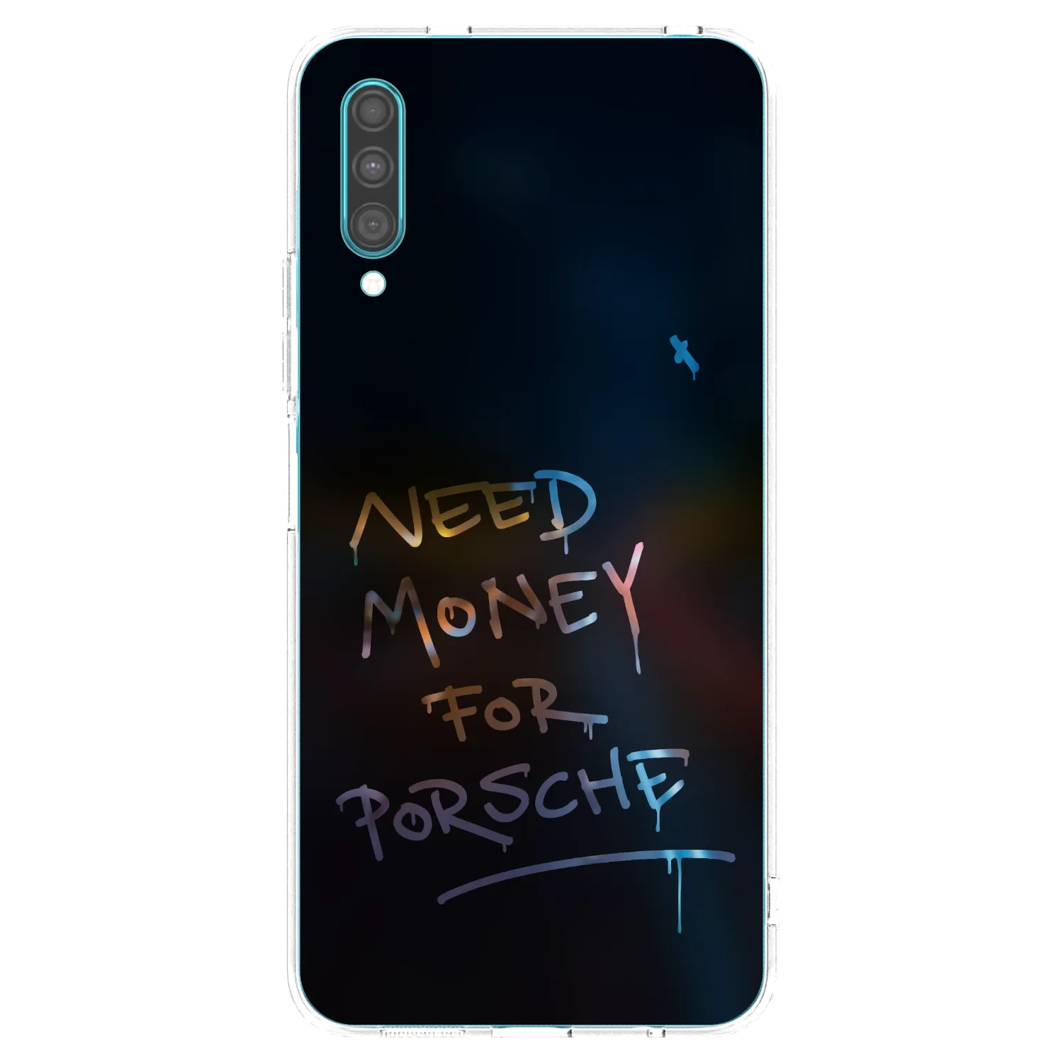 Picasee silikonska prozirna maskica za Samsung Galaxy A30s A307F - Neon Nights