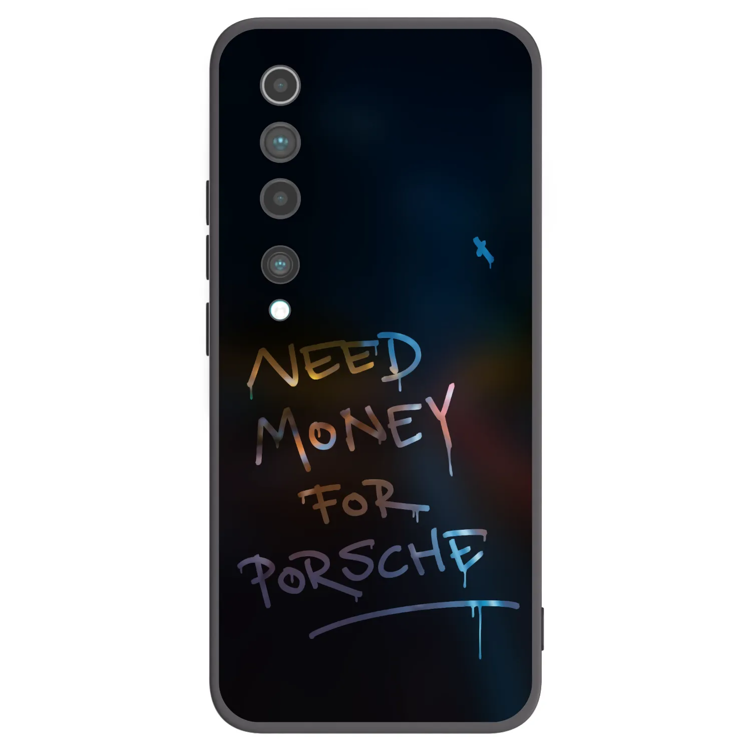 Picasee crna silikonska maskica za Xiaomi Mi 10 - Neon Nights
