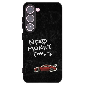 Picasee crna silikonska maskica za Samsung Galaxy S23 5G - Track Mode