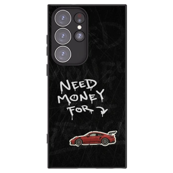 Picasee crna silikonska maskica za Samsung Galaxy S23 Ultra 5G - Track Mode