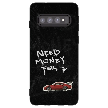 Picasee crna silikonska maskica za Samsung Galaxy S10 G973 - Track Mode