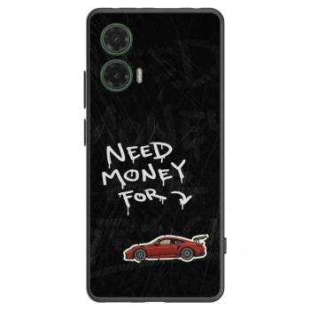 Picasee crna silikonska maskica za Motorola Moto G35 5G - Track Mode