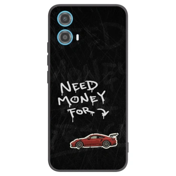 Picasee crna silikonska maskica za Motorola Moto G34 5G - Track Mode