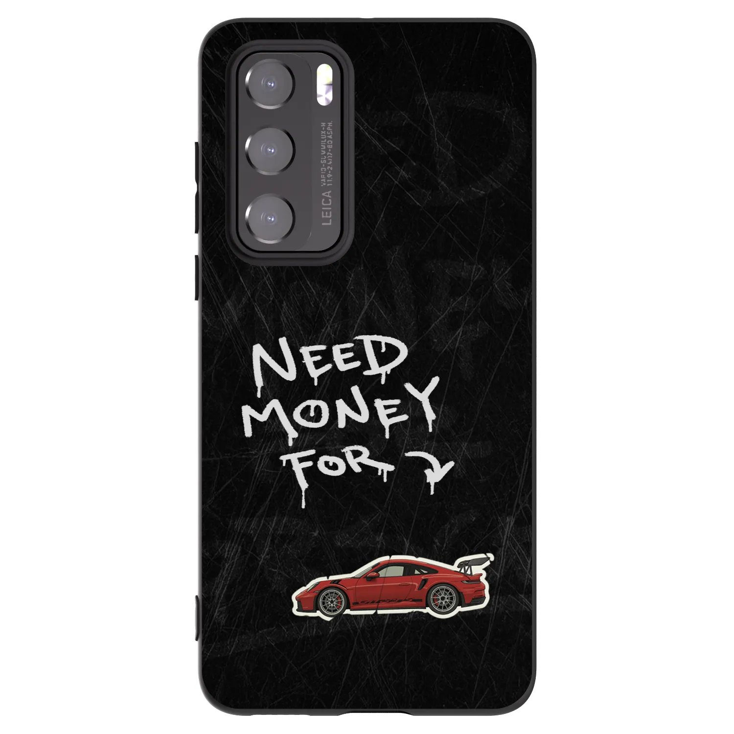 Picasee crna silikonska maskica za Huawei P40 - Track Mode