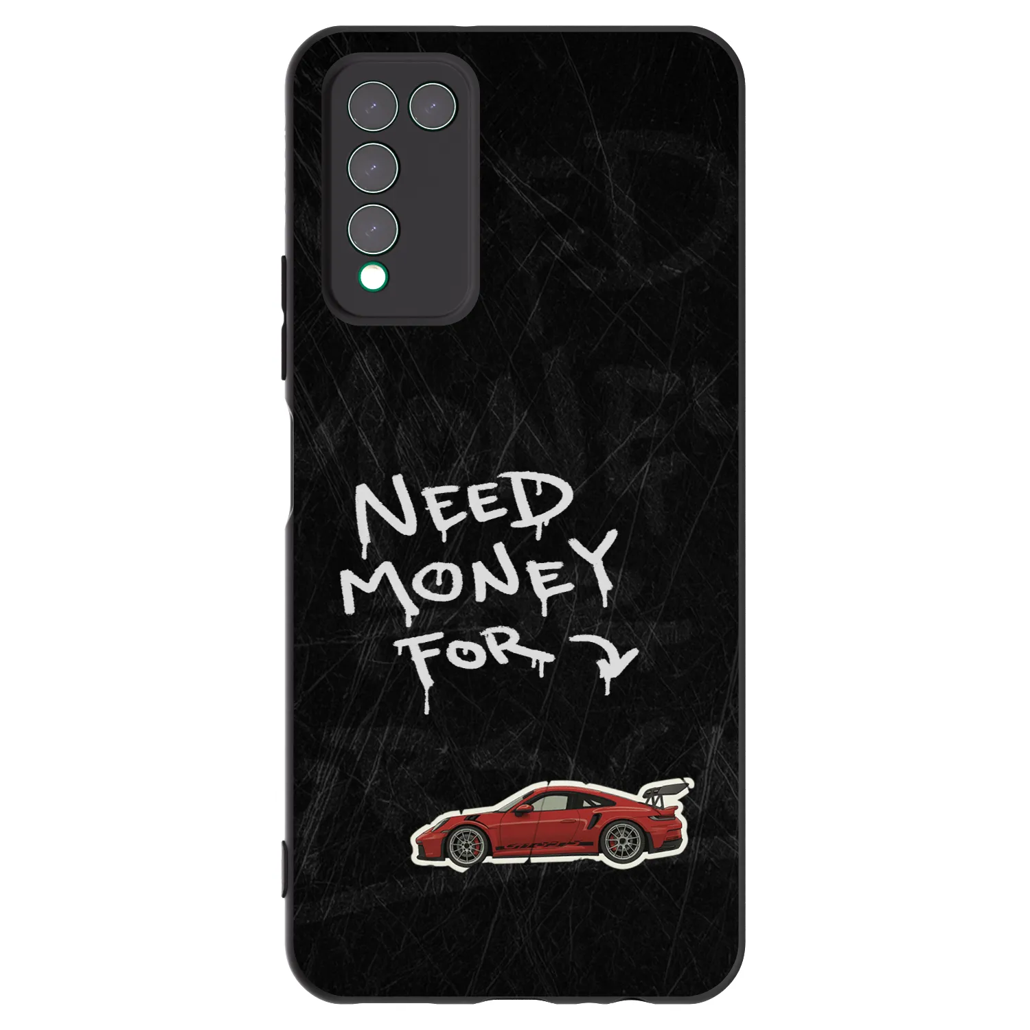 Picasee crna silikonska maskica za Honor 10X Lite - Track Mode