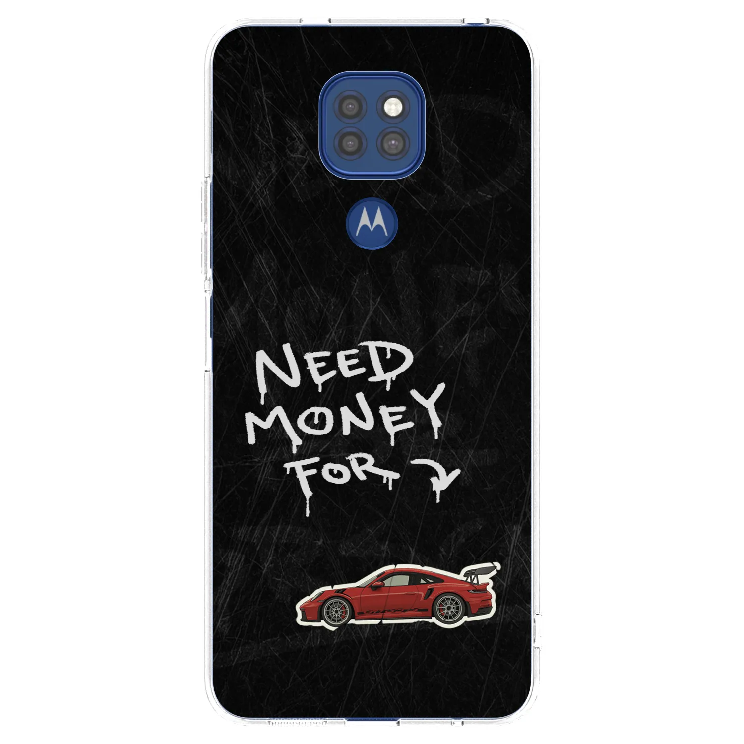 Picasee silikonska prozirna maskica za Motorola Moto G9 Play - Track Mode