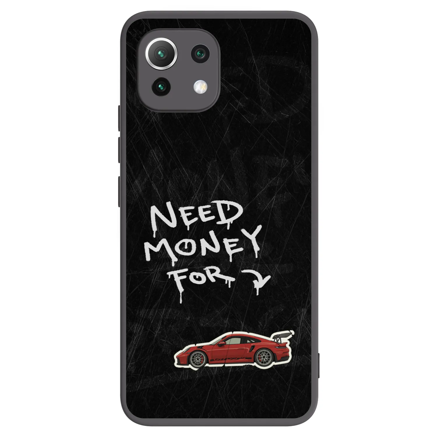 Picasee crna silikonska maskica za Xiaomi Mi 11 Lite - Track Mode