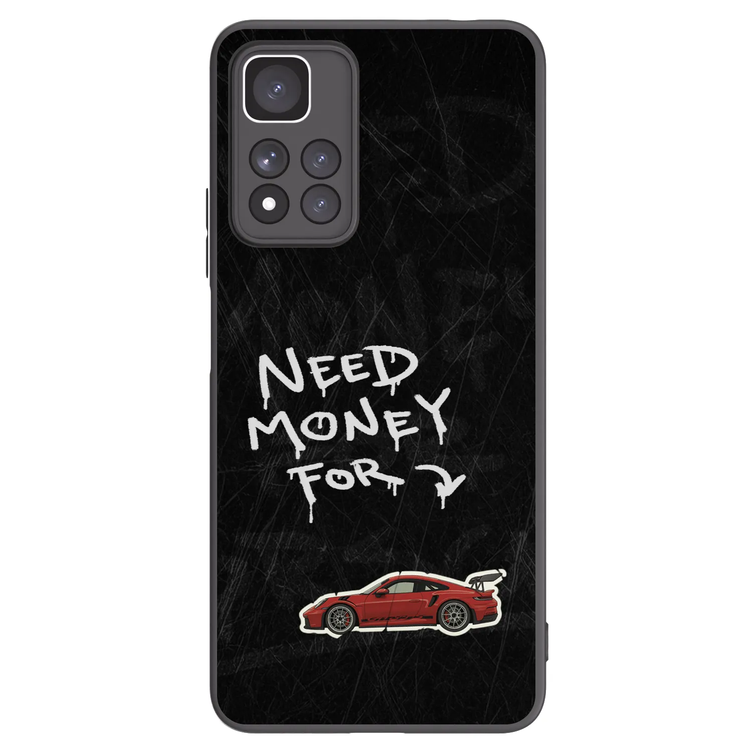 Picasee crna silikonska maskica za Xiaomi Redmi Note 11 Pro+ 5G - Track Mode
