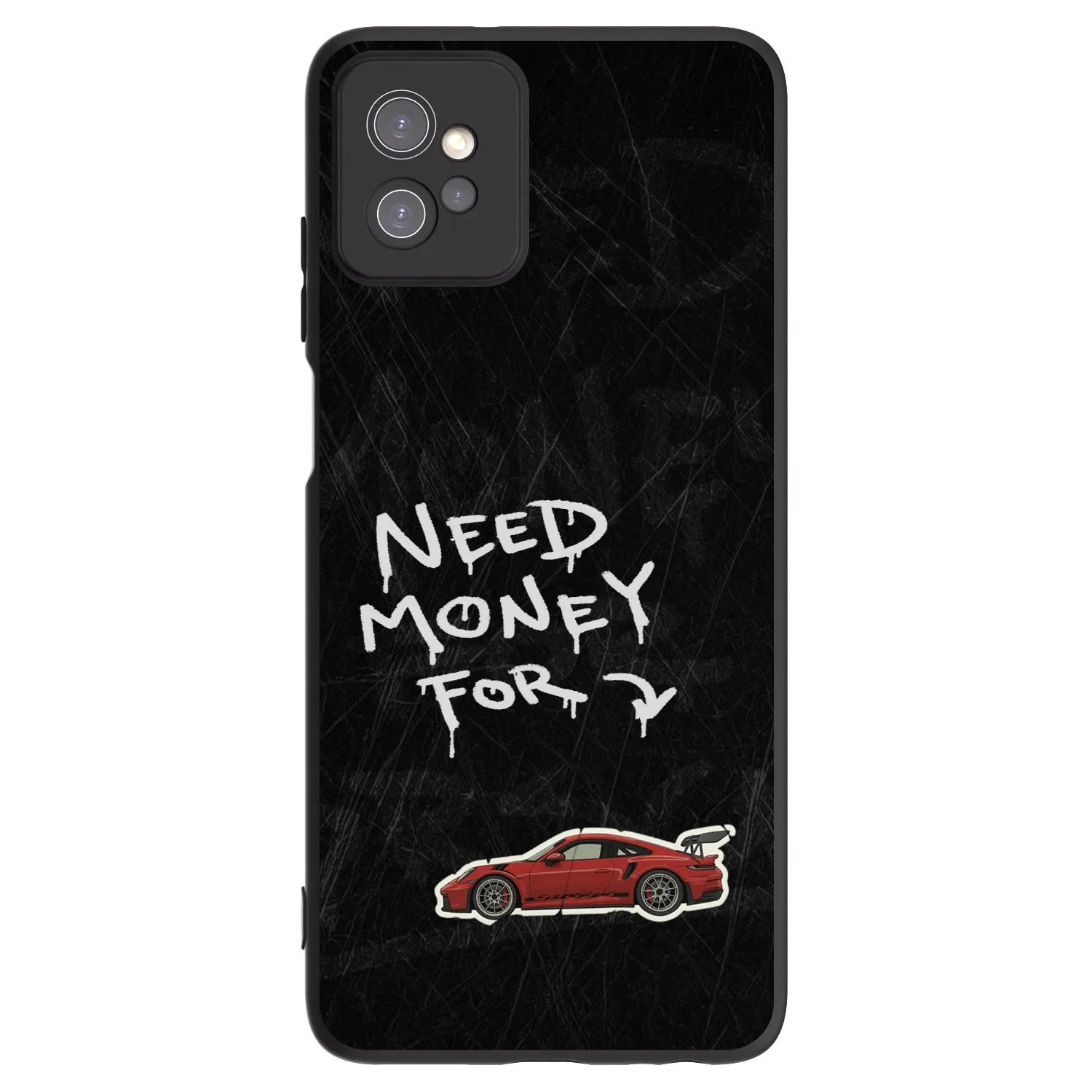 Picasee crna silikonska maskica za Motorola Moto G32 - Track Mode